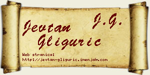 Jevtan Gligurić vizit kartica
